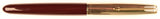 Parker 51 Custom in dark burgundy, Gold cap - Medium nib