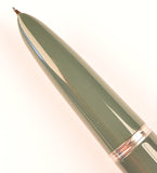 Parker 51 Classic in grey, Steel cap - Fine nib