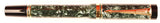 Parker Duofold International in green marble, Gold trim - Medium nib - Boxed