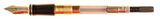 Parker Duofold International in green marble, Gold trim - Medium nib - Boxed