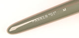 Parker 51 Custom in grey, gold cap - Medium nib - Chalk marks and boxed