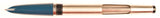 Parker 51 Custom in teal blue, gold cap - Medium nib - Chalk marks and boxed