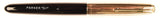 Parker 51 Custom in black, gold cap - Medium nib - Chalk Marks