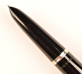 Parker 51 Custom in black, gold cap - Medium nib - Chalk Marks