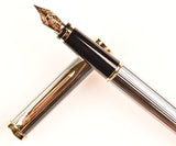 Waterman Preface, Silver plated with gold trim - Fine nib - Boxed