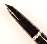 Parker 51 Classic in black, Steel cap - Medium nib - Chalk marks and boxed