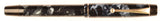 De La Rue Onoto in blue pearl and black marble, Gold trim - Fine semi-flex nib
