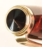 Parker Vacumatic Junior in light & dark burgundy pearl marble, Gold trim - Medium Semi-Flex nib