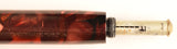 Parker Vacumatic Junior in light & dark burgundy pearl marble, Gold trim - Medium Semi-Flex nib