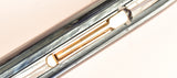 Waterman W5 in light & dark blue pearl striated marble, Gold trim - Medium nib