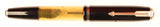 Parker Vacumatic Junior in transparent Crystal, Gold trim - Medium Semi-Flex nib