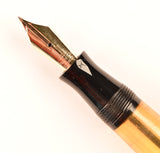 Parker Vacumatic Junior in transparent Crystal, Gold trim - Medium Semi-Flex nib