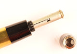 Parker Vacumatic Junior in transparent Crystal, Gold trim - Medium Semi-Flex nib