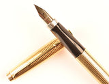 Parker 75 in late gold plated Insignia design, USA - #66 Medium nib