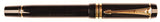 Parker Duofold International in black, Gold trim - Medium nib