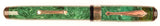 Waterman Patrician in emerald green c1929, Gold trim - Broad Stub/Italic nib