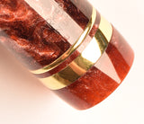 Parker Duofold Centennial in burgundy marble, Gold trim - Medium nib