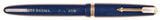 Parker Duofold Maxima in blue, Gold trim - Fine nib - Chalk marks, Boxed