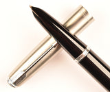 Parker 51 Classic in black, Steel cap - Broad nib