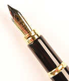 Waterman Man 100 in black, Gold trim - Medium nib