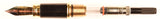 Waterman Man 100 in black, Gold trim - Medium nib
