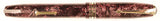 Conway Stewart 58 Duro in burgundy candystripe, Gold trim - Medium nib