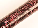 Conway Stewart 58 Duro in burgundy candystripe, Gold trim - Medium nib