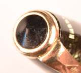 Conway Stewart 58 Duro in green candystripe, Gold trim - Stub nib