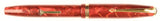 Conway Stewart 85L Lever Filler in gold veined rose pearl marble - Medium nib