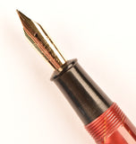 Conway Stewart 85L Lever Filler in gold veined rose pearl marble - Medium nib