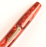 Conway Stewart 85L Lever Filler in gold veined rose pearl marble - Medium nib