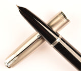 Parker 51 Classic in black, Steel cap - Medium - Boxed
