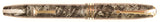 Conway Stewart 58 Duro in silver grey candystripe, Gold trim - Stub nib
