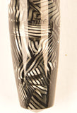 Conway Stewart 58 Duro in silver grey candystripe, Gold trim - Stub nib