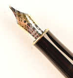 Parker Sonnet Sterling Silver Cisele design, gold trim - Medium 18ct gold nib