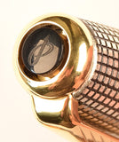 Parker Sonnet Sterling Silver Cisele design, gold trim - Medium 18ct gold nib