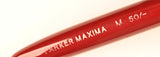 Parker Duofold Maxima in burgundy, Gold trim - Medium nib - Chalk marks