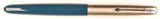 Parker 51 Classic in teal blue, Steel cap - Fine nib (Copy)