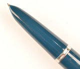 Parker 51 Classic in teal blue, Steel cap - Fine nib (Copy)