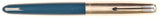 Parker 51 Classic in teal blue, Steel cap - Extra Fine nib