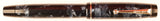 Parker Duofold Senior in blue pearl and black marble, c1945 - Medium nib