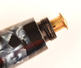 Parker Duofold Senior in blue pearl and black marble, c1945 - Medium nib