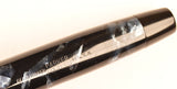 Parker Duofold Senior in blue pearl and black marble, c1945 - Medium nib
