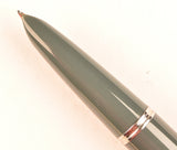 Parker 51 Custom in grey, gold cap - Fine nib