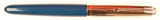 Parker 51 Custom in teal blue, gold cap - Fine/Medium nib