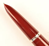 Parker 51 Classic in light burgundy, Steel cap - Fine nib