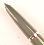 Parker 51 Classic pen & ballpoint set in grey, Steel caps - Medium nib - Boxed - Chalk marks