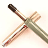 Parker 51 Classic pen & ballpoint set in grey, Steel caps - Medium nib - Boxed - Chalk marks