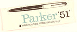 Parker 51 Classic pen & ballpoint set in grey, Steel caps - Medium nib - Boxed - Chalk marks