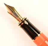 Parker Duofold Centennial in red with matching pencil, Gold trim - Fine nib - Boxed